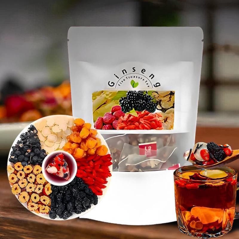 شاي الجينسنغ ذو الكنوز الخمسة: - مراجعة Herbal And Wellness وسعره