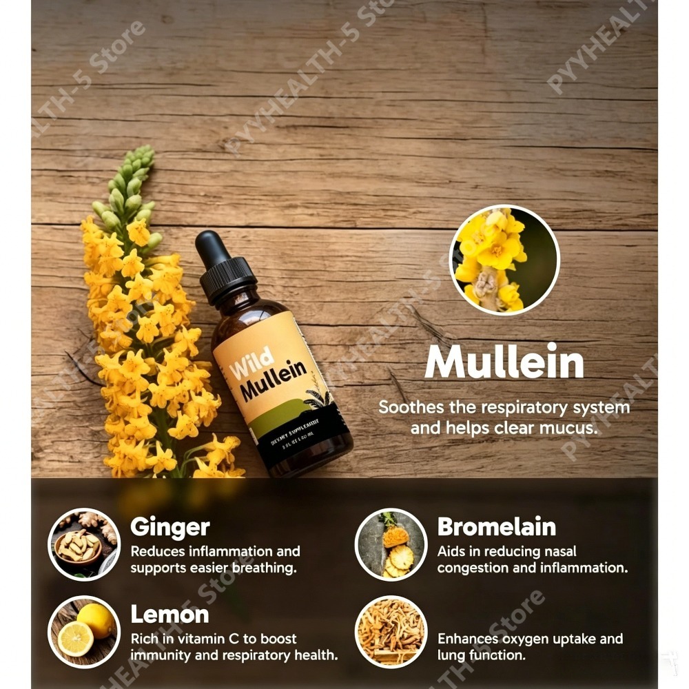 قطرات أوراق المولين البري مع ا - مراجعة Herbal And Wellness وسعره
